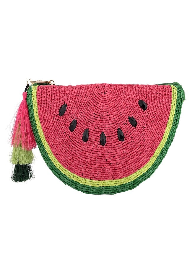 VOYLLA Tropical Pop Watermelon Beaded Clutch Sling Bag For Women,Casual,Travel,Stylish,Gift For Women & Girls - Image 5